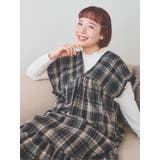 チェック柄シャーリングワンピース | Re-J＆SUPURE | 詳細画像5 