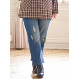 青 | 【Kannaコラボ】ダメージデニム | Re-J＆SUPURE