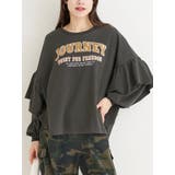 袖フリルロゴプリント裏毛トップス | Re-J&SUPURE | 詳細画像12