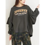 袖フリルロゴプリント裏毛トップス | Re-J&SUPURE | 詳細画像13