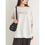 オフホワイト | シルキーダンボールシャツレイヤード風プルオーバー | Re-J＆SUPURE