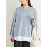 シルキーダンボールシャツレイヤード風プルオーバー | Re-J＆SUPURE | 詳細画像10 