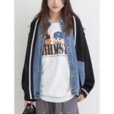 デニム切替ニットカーディガン | Re-J＆SUPURE | 詳細画像16 