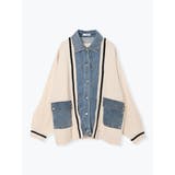 デニム切替ニットカーディガン | Re-J＆SUPURE | 詳細画像26 