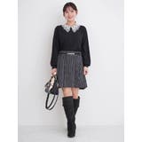 パールベルト付きボックスプリーツミニスカート | Re-J＆SUPURE | 詳細画像5 