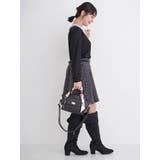 パールベルト付きボックスプリーツミニスカート | Re-J＆SUPURE | 詳細画像8 