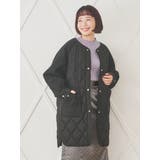 異素材切り替えキルティングコート | Re-J&SUPURE | 詳細画像1