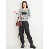 ロゴ刺繍ワッペン付きレースアップトップス | Re-J&SUPURE | 詳細画像8