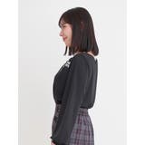 レース×リボンスクエアネックトップス | Re-J＆SUPURE | 詳細画像5 