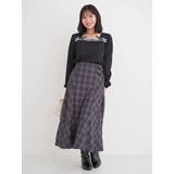 レース×リボンスクエアネックトップス | Re-J＆SUPURE | 詳細画像9 