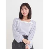 レース×リボンスクエアネックトップス | Re-J＆SUPURE | 詳細画像12 