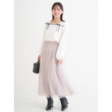 レース×リボンスクエアネックトップス | Re-J＆SUPURE | 詳細画像21 