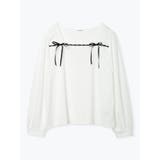 レース×リボンスクエアネックトップス | Re-J＆SUPURE | 詳細画像24 