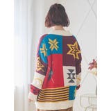 オルテガ柄ニットカーディガン | Re-J&SUPURE | 詳細画像4