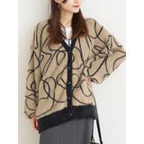 ラインジャガードフェザーニットカーディガン | Re-J&SUPURE | 詳細画像1