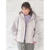 淡グレー | ウール切り替えフードダウンジャケット | Re-J＆SUPURE