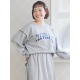 グレー | 配色ステッチロゴプリントプルオーバー | Re-J＆SUPURE