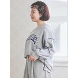 配色ステッチロゴプリントプルオーバー | Re-J＆SUPURE | 詳細画像4 