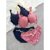 【脇高】[D85-I95］フルカップ風レースブラ＆ショーツ(モールドカップ） | Re-J＆SUPURE | 詳細画像1 