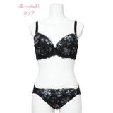 【脇高】[D85-I95］プリントレースブラ＆ショーツ(モールドカップ) | Re-J＆SUPURE | 詳細画像1 