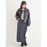 ベロア楊柳ナロースカート | Re-J&SUPURE | 詳細画像6