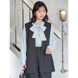 【ストレッチツイル】ペプラムベスト(セットアップ可) | Re-J＆SUPURE | 詳細画像19 