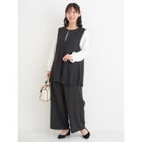 【ストレッチツイル】ペプラムベスト(セットアップ可) | Re-J＆SUPURE | 詳細画像31 