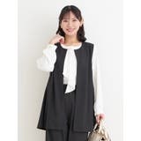 【ストレッチツイル】ペプラムベスト(セットアップ可) | Re-J＆SUPURE | 詳細画像35 