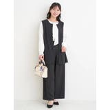 【ストレッチツイル】ペプラムベスト(セットアップ可) | Re-J＆SUPURE | 詳細画像38 