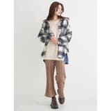 シャギーチェックフード付きシャツ | Re-J＆SUPURE | 詳細画像14 