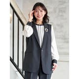 【Wクロス】テーラードベスト(セットアップ可) | Re-J＆SUPURE | 詳細画像2 