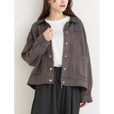 黒 | 【WEB限定】フェイクレザー襟スエードポンチジャケット | Re-J＆SUPURE