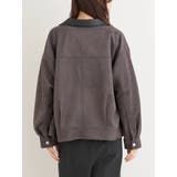 【WEB限定】フェイクレザー襟スエードポンチジャケット | Re-J＆SUPURE | 詳細画像13 