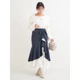 リボンオフショルフェザーニットトップス | Re-J&SUPURE | 詳細画像22