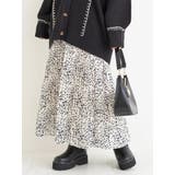 ダルメシアン柄プリーツスカート | Re-J&SUPURE | 詳細画像1