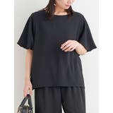 【接触冷感】[らくちんケア]シボ袖バルーンプルオーバー（セットアップ可） | Re-J＆SUPURE | 詳細画像34 
