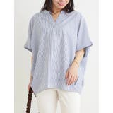 【涼風リネン】スキッパーネックバンドカラーブラウス | Re-J&SUPURE | 詳細画像27