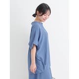 【接触冷感】[らくちんケア]シボスキッパーブラウス（セットアップ可） | Re-J＆SUPURE | 詳細画像3 