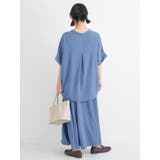 【接触冷感】[らくちんケア]シボスキッパーブラウス（セットアップ可） | Re-J＆SUPURE | 詳細画像9 