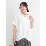 【接触冷感】[らくちんケア ]裾タックスキッパーブラウス（セットアップ可） | Re-J＆SUPURE | 詳細画像6 