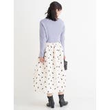 フロッキープリントミディスカート(花柄・ドット柄) | Re-J&SUPURE | 詳細画像10