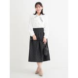 フロッキープリントミディスカート(花柄・ドット柄) | Re-J&SUPURE | 詳細画像23