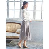 花柄刺繍オーガンジースカート | Re-J＆SUPURE | 詳細画像7 