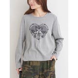 ハートロゴ×レースアップ リブロングTシャツ | Re-J＆SUPURE | 詳細画像1 