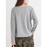 ハートロゴ×レースアップ リブロングTシャツ | Re-J＆SUPURE | 詳細画像4 