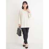 ネックレス付きリブラメニットドルマンプルオーバー | Re-J＆SUPURE | 詳細画像14 