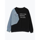 デニム切り替えロゴプルオーバー | Re-J＆SUPURE | 詳細画像15 