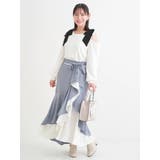 肩チュールシアーパール付きリボントップス | Re-J＆SUPURE | 詳細画像20 