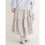 花柄アシメティアードスカート | Re-J＆SUPURE | 詳細画像4 