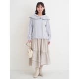 花柄アシメティアードスカート | Re-J＆SUPURE | 詳細画像5 